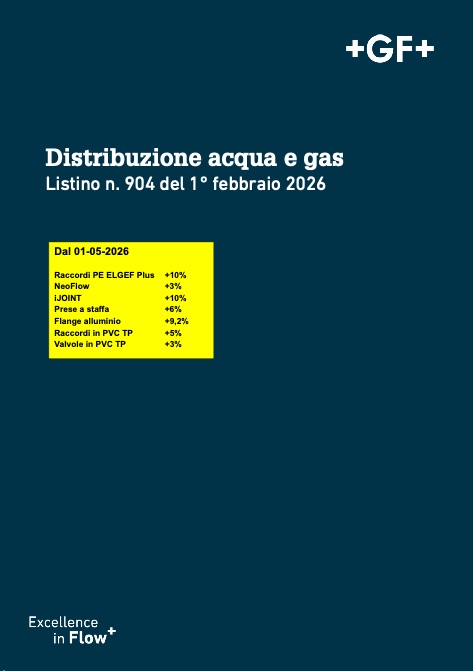 Georg Fischer - Price list N. 904 Distribuzione acqua e gas