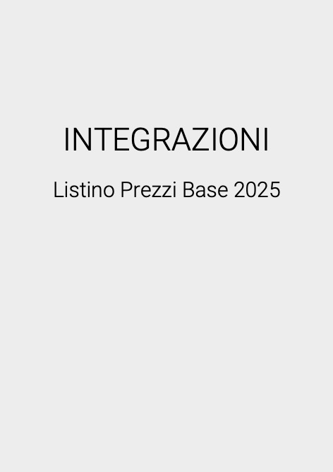 Fantini Cosmi - Liste de prix INTEGRAZIONI