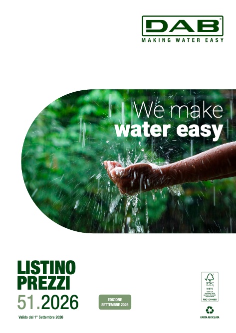 Dab Pumps - Listino prezzi Settembre 2026