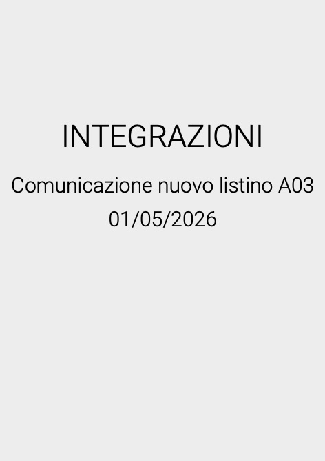Antrax - Listino prezzi INTEGRAZIONI
