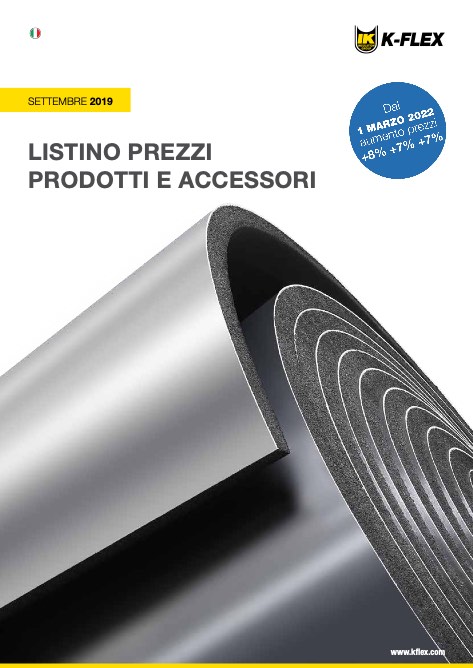 K-Flex - Listino prezzi Prodotti e accessori