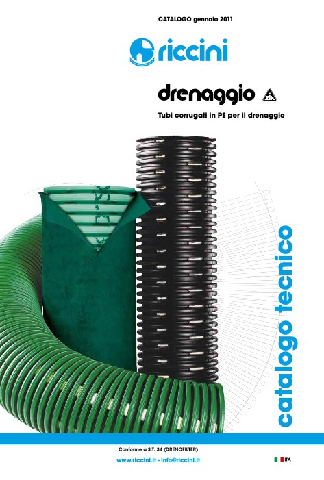 Riccini - Catalogo Drenaggio (Rev07 2018)