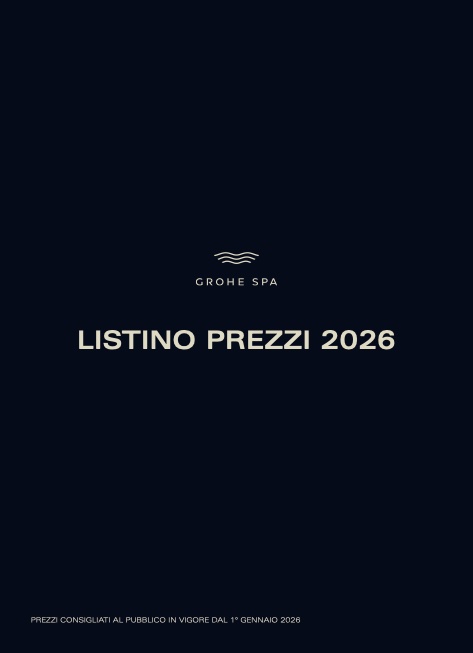 Grohe - Listino prezzi SPA Settembre 2026