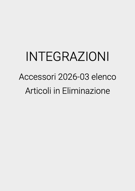 Inda - Listino prezzi INTEGRAZIONI