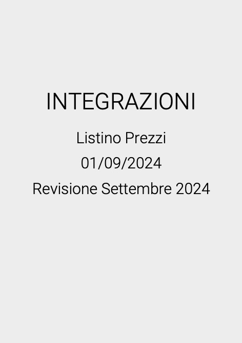 Clivet - 价目表 INTEGRAZIONI