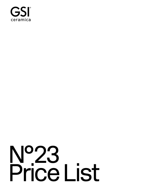 GSI Ceramica - Listino prezzi N°23