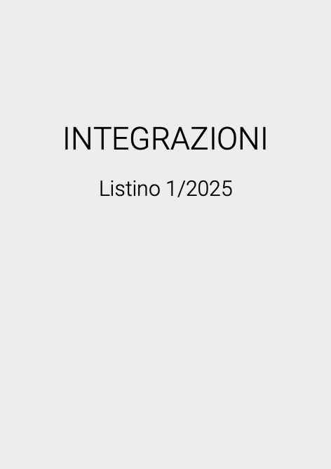 Testo - Listino prezzi INTEGRAZIONI