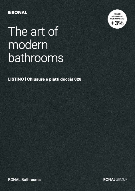 Glass - Listino prezzi CHIUSURE E PIATTI DOCCIA