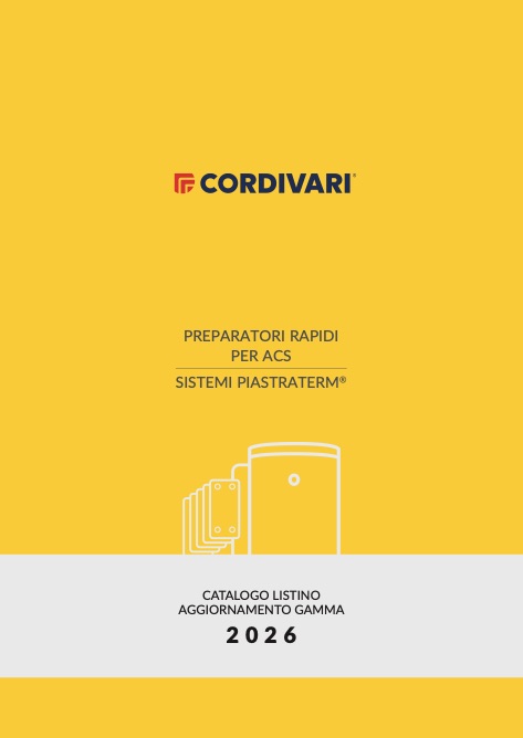 Cordivari - Listino prezzi SISTEMA PIASTRATERM
