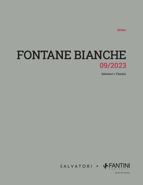 Fantini - Listino prezzi Fontane Bianche