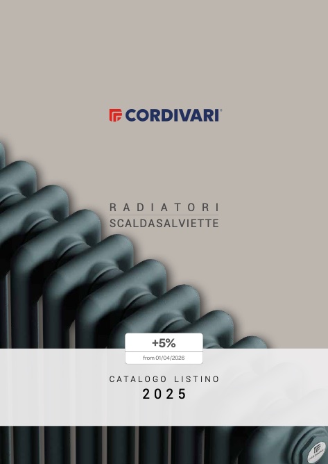 Cordivari - Listino prezzi Radiatori | Scaldasalviette