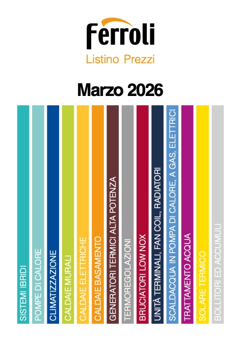 Ferroli - Listino prezzi Marzo 2026