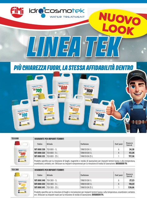 Fimi - Lista de precios LINEA TEK