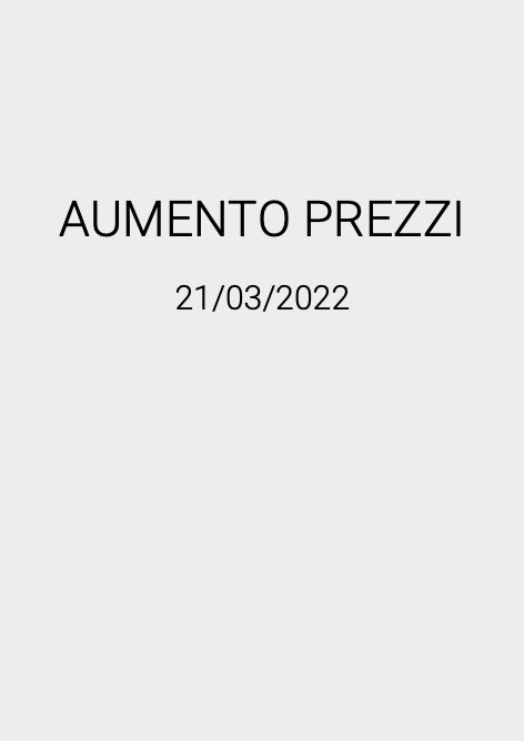 Riccini - Listino prezzi Aumento Prezzi