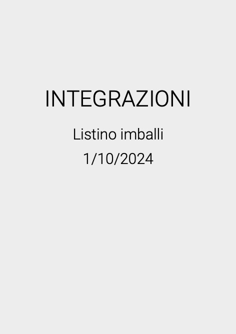 Florim Architectural - Listino prezzi INTEGRAZIONI