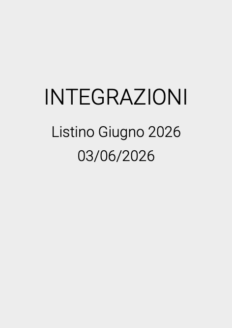 Bernasconi - Listino prezzi INTEGRAZIONI