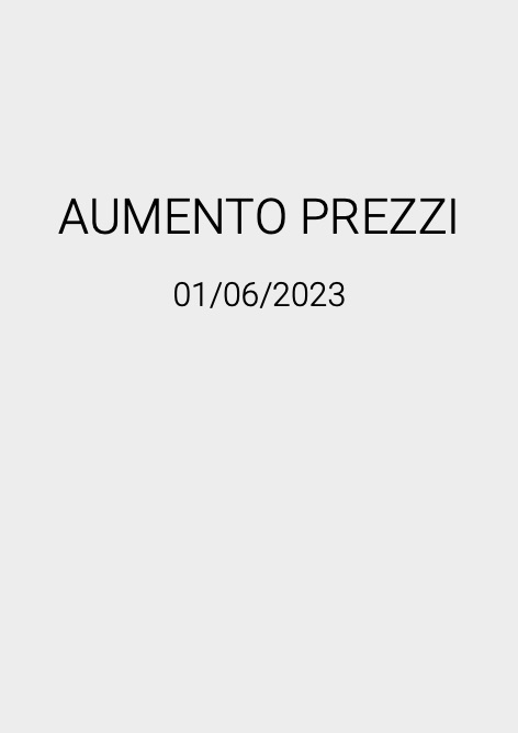 Idea Group - 价目表 AUMENTO PREZZI