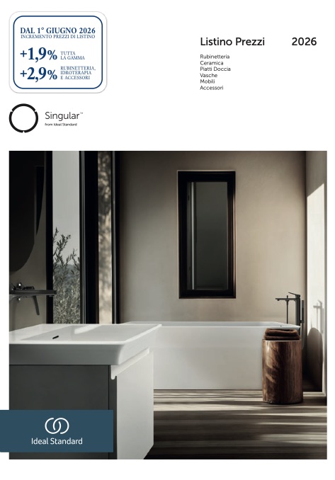 Ideal Standard - Listino prezzi Giugno 2026