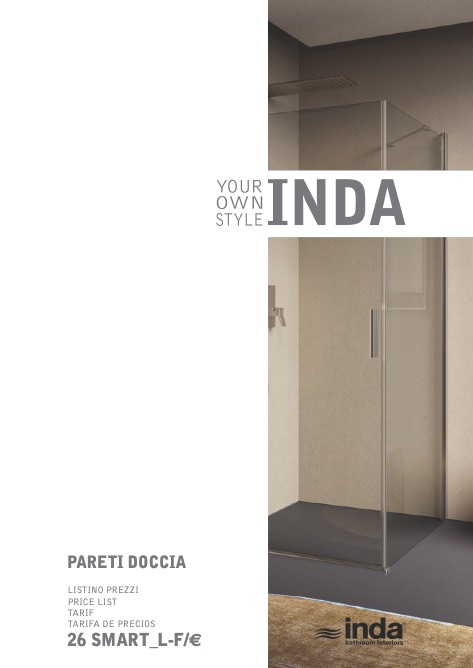 Inda - Listino prezzi Pareti doccia 26 Smart L