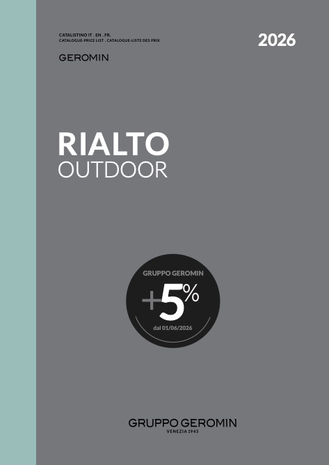 Hafro - Geromin - Listino prezzi RIALTO_OUTDOOR