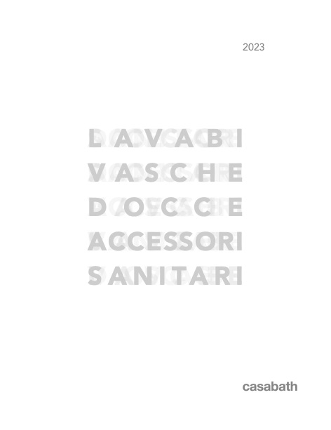 Casabath - 价目表 Volume 3 - Lavabi - Docce - Accessori