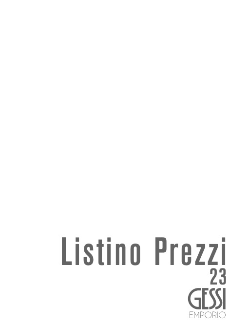 Emporio Gessi - Listino prezzi Emporio 23