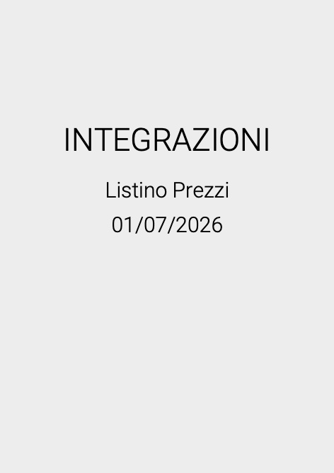 Giuseppe Tirinnanzi - Listino prezzi INTEGRAZIONI