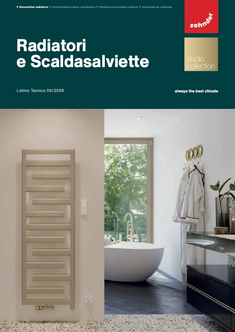 Zehnder - Listino prezzi Radiatori e Scaldasalviette