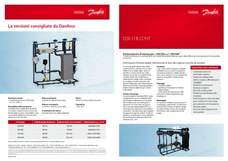 Danfoss - 目录 DSE-I1B LT HT