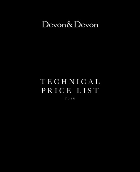 Devon&Devon - Listino prezzi TECHNICAL PRICE LIST