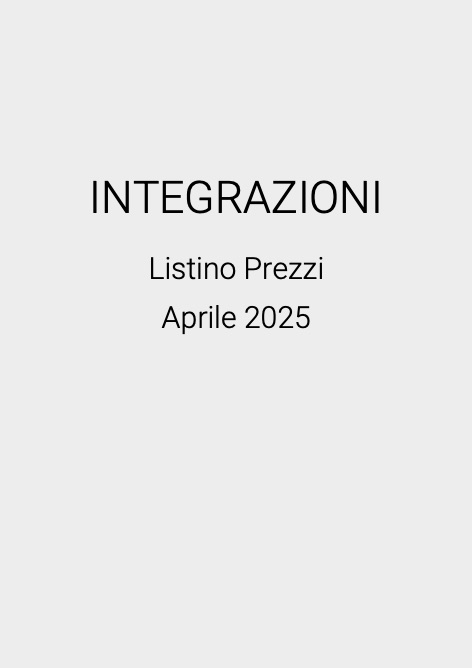 Itap - Listino prezzi INTEGRAZIONI