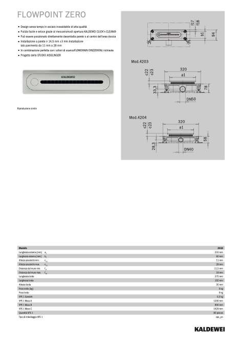 Kaldewei - Catalogo FlowPoint Zero