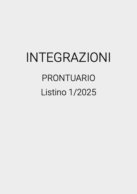 Testo - Listino prezzi INTEGRAZIONI