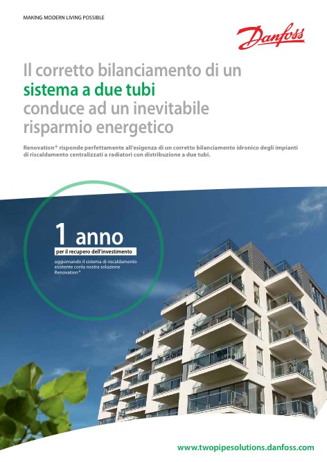 Danfoss - 目录 Il corretto bilanciamento di un sistema a due tubi