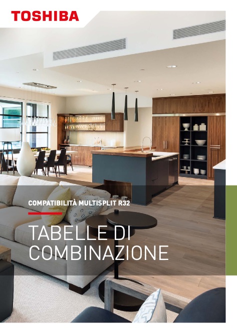 Toshiba Italia Multiclima - Catalogo Tabelle combinazioni 2026