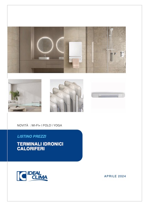 Ideal Clima - Listino prezzi Terminali idronici - Caloriferi